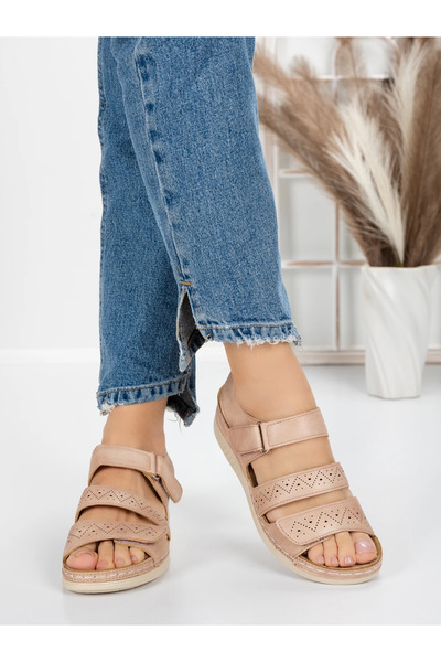 mei Γυναικεία Σανδάλια με Χαμηλή Σόλα 5GZ16 Ροζ | Mei