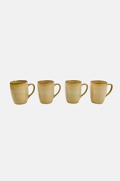 Maser 4 Pieces Coffee Cup Set 270ml, Taupe