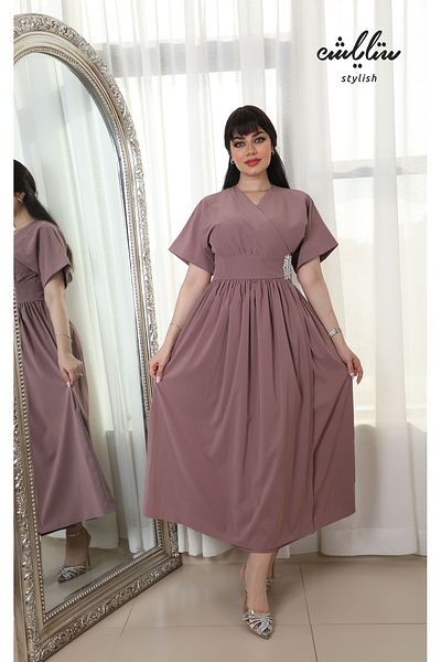 Stylishe Wrap dress with accessories