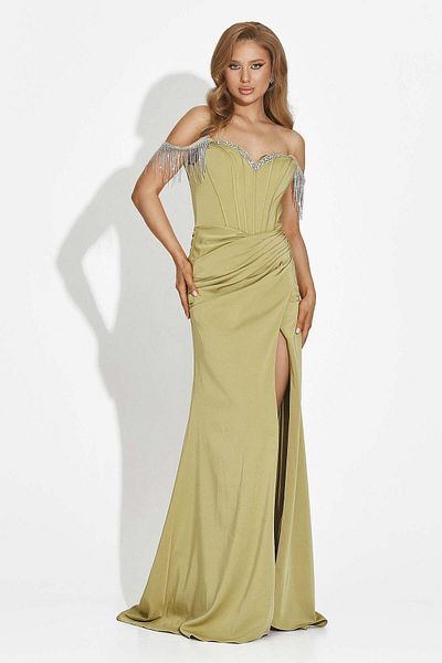 BOGAS Phylis Green Long Women's Dress