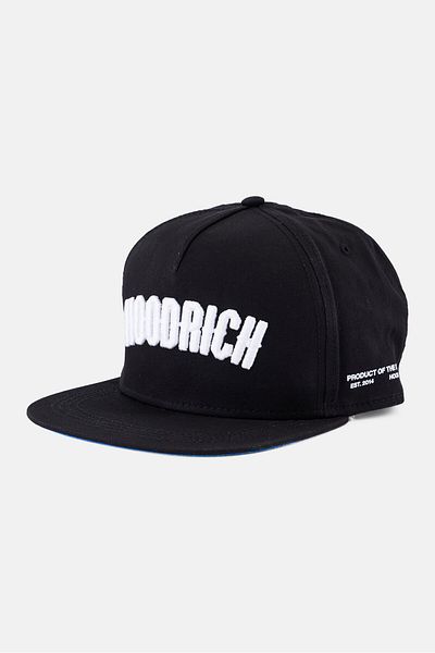HOODRICH Men Embroidered Logo Adjustable Cap, Black