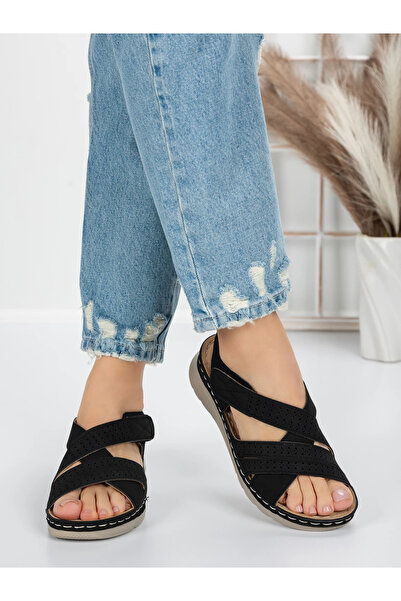 mei Sandale Dama cu Talpa Joasa 5GZ28 Negru | Mei