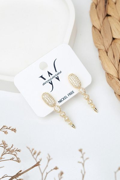 Jack Ferrero Luxury Steel/Not Darkening /Women's Earrings
