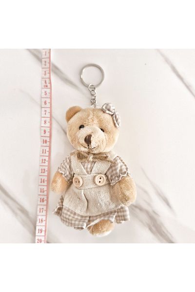 pegu baby collection سلسلة مفاتيح دب محشوة، إكسسوار للحقيبة، هدية