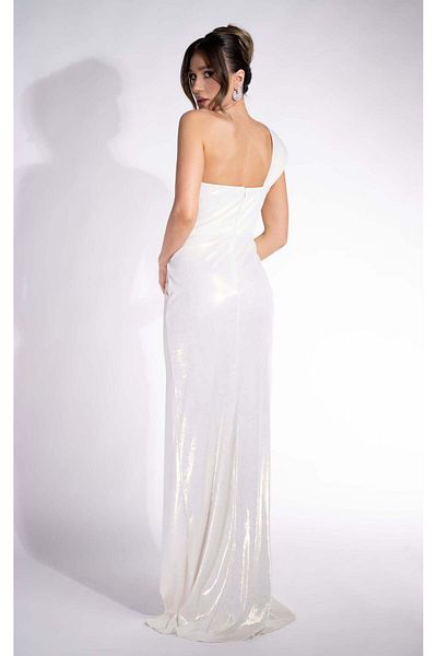 BOGAS Long White Women's Dress Chantela