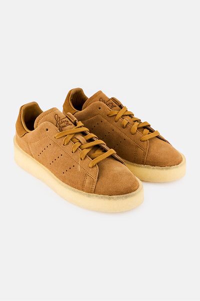 adidas Kids Boy Stan Smith Crepe Lace Up Outdoor Shoes, Brown