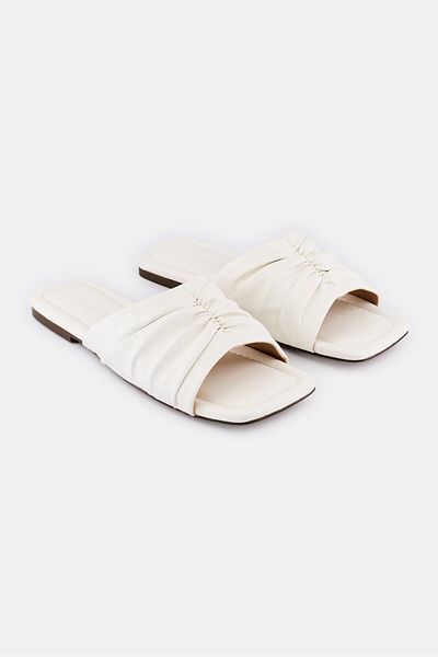 Steve Madden Women Midas Slip On Sandals, White