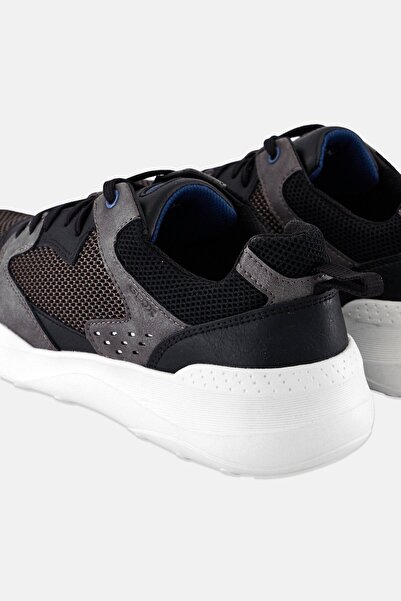 Geox Men U Adacter A Lace Up Casual Shoes, Dark Grey