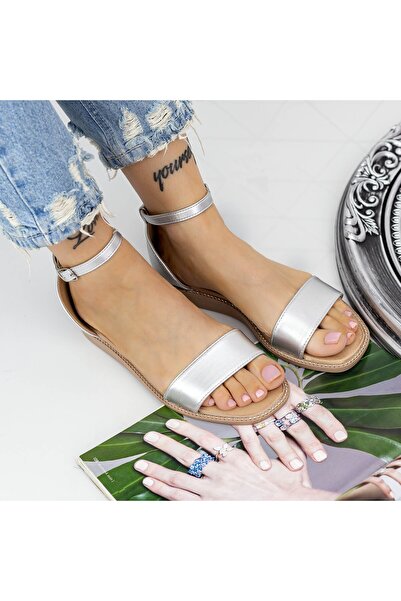 mei Γυναικεία Σανδάλια 2PT6 Ασημί Mei