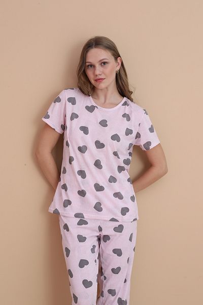 STELLAPİNK Set de pijamale din bumbac pentru femei