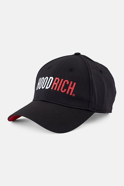 HOODRICH Men Brand Logo Adjustable Cap, Black