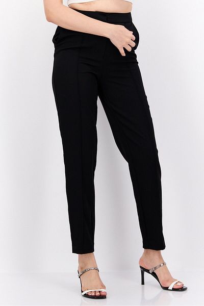 Reserved Women Regular Fit Solid Pants, Black