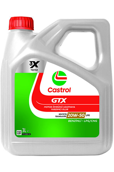 CASTROL GTX 20W-50 LPG Motor Yağı 3