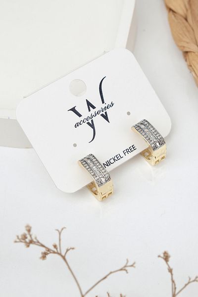 Jack Ferrero Luxury Steel/Not Darkening /Women's Earrings
