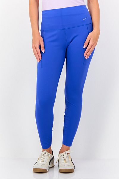 Nike Women Sportswear Fit Brand Logo Training Leggings, Blue