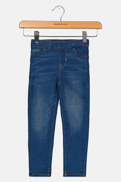 Levi's Toddlers Girl Washed Stretchable Jeans, Blue