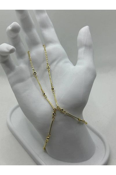 lysiaaccessory Gold Color Shahmeran Bracelet with Stick Design