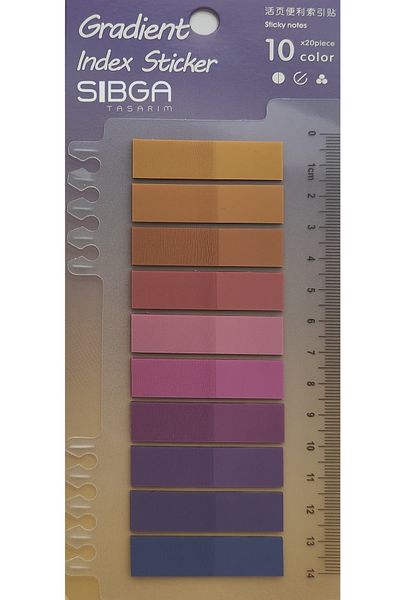 sibga tasarım Transparent Colored Postit Post-it Post It.Bookmark Bookmark Postit Sticker Note Paper 200 Sheets