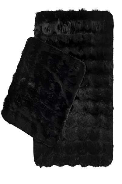 ROVİGO HOME قاعدة جلدية فاخرة، ناعمة عالية الوبر، سجادة حمام فقاعية 2 قطعة 10...