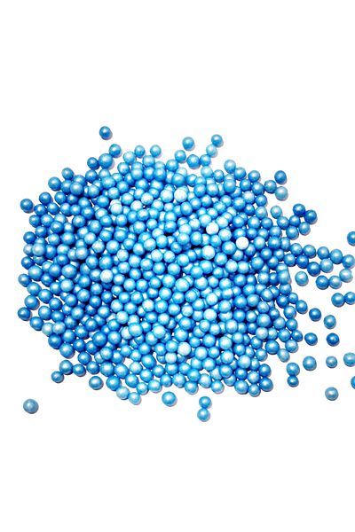 ovalette Edible Cake Decoration Rice Puff Chocolate Light Blue Color 40 g Future