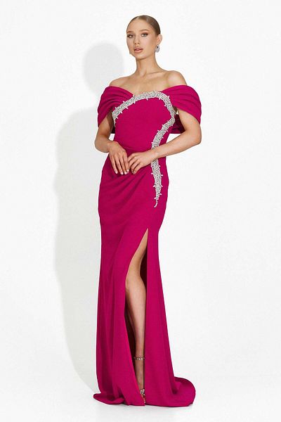 BOGAS Condesa Fuchsia Long Women's Dress