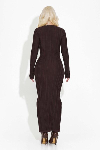 BOGAS Women's Long Brown Dress Zarsa