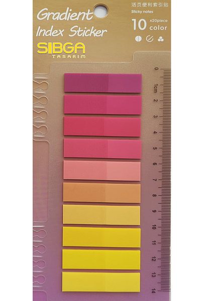 sibga tasarım Transparent Colored Postit Post-it Post It.Bookmark Bookmark Postit Sticker Note Paper 200 Sheets