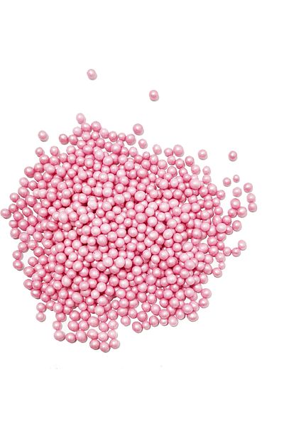ovalette Edible Cake Decoration Rice Puff Pink Color 40 Gr Future