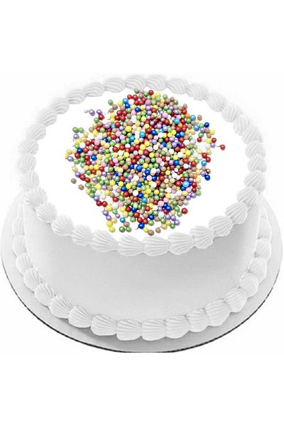 ovalette Edible Cake Decoration Rice Puff Chocolate Mixed Color 40 g Future