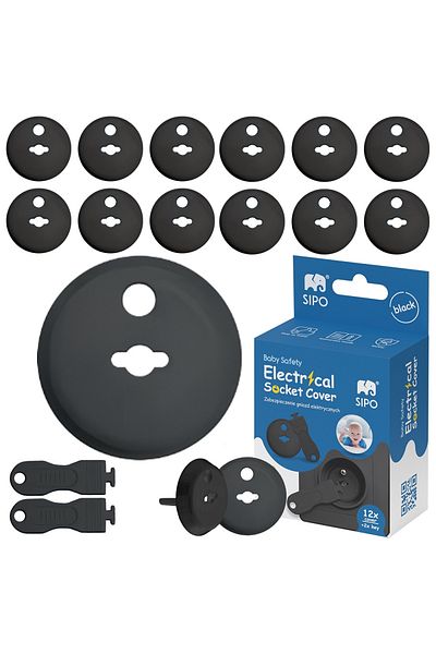 SIPO Set of 12 protective covers for sockets