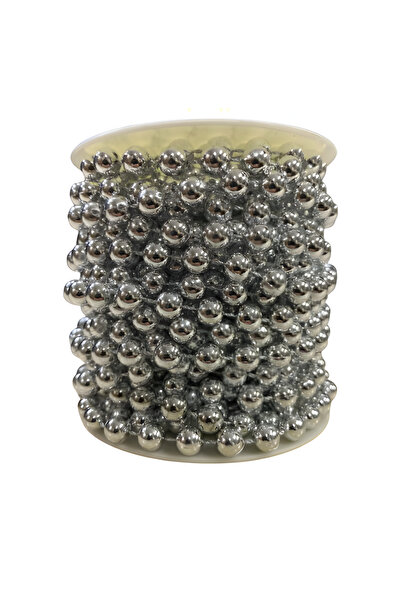 EleganTShoP Perle din plastic rotunde, fără găuri, în rând, 8 mm, 9 metri