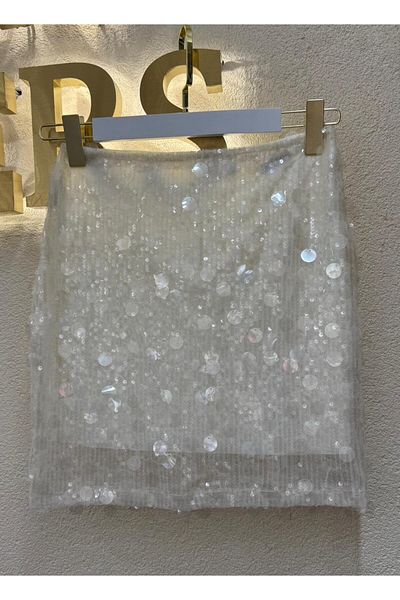 MODAGK Trend Sequin Mini Skirt