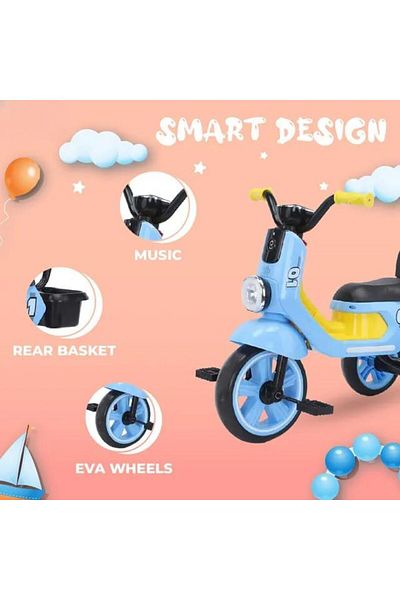 Generic Leno Tricycle With Music And Light For Kids (Yellow)