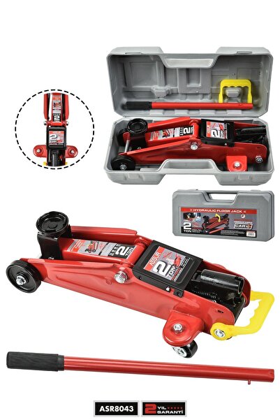 ASSUR 2 Ton Tekerlekli Çantalı Oto Kriko Araç Kaldırma Krikosu Hidrolik Timsa...