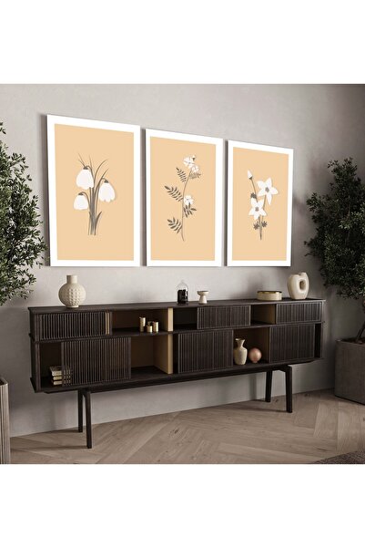 nunuhome 4 lü Tablo Duvar Tablosu Çerçeve Görünümlü Mutfak Tabloları Modern Tablo Bohem Tablo Premium Kalite