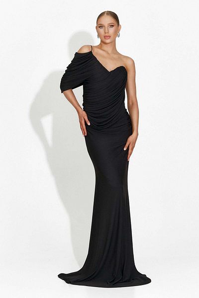 BOGAS Alethia Long Black Women's Dress