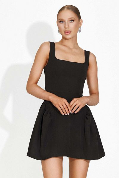BOGAS Lucynda Short Black Women's Dress