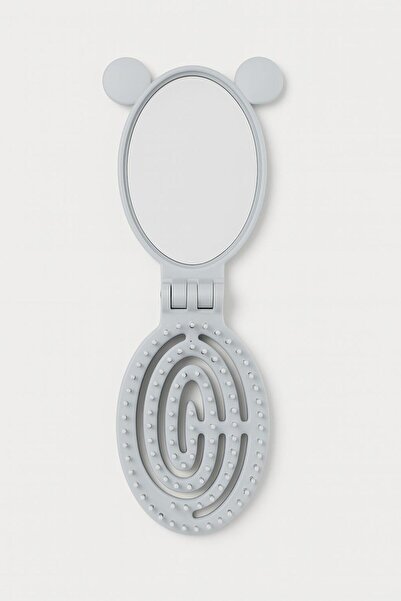 ela777 Foldable Mirrored Hair Comb with Ears