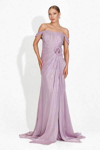 BOGAS Sharmaine Powder Pink Long Women's Dress