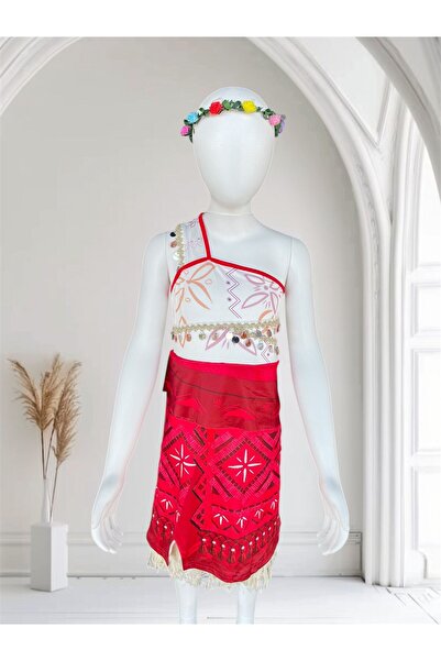 MODA ÇOCUK KOSTÜMÜ Moana Temalı Kız Çocuk Kostüm