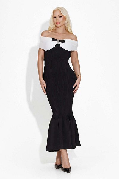 BOGAS Sherimna Long Elegant Black Women's Dress