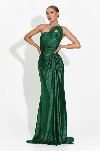 BOGAS Long Green Women's Dress Almata