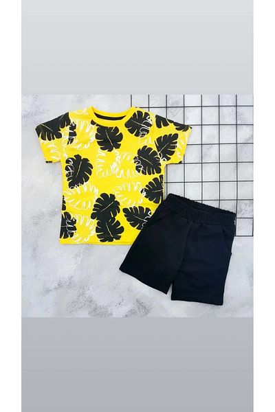 nazarbebe Leaf Printed Single Jersey Men's Suit