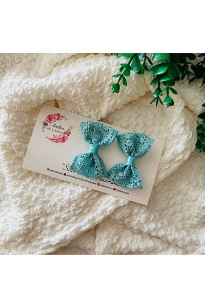 ARDEN HOBİ TASARIM Lace Bow Baby/Child Buckle (2 Pcs)