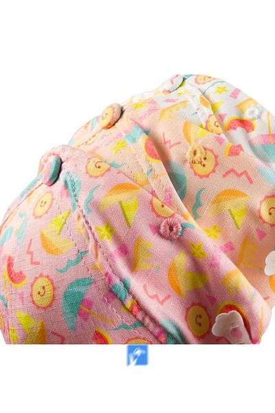 Kardelen Butik Denizli 100% Polyester Printed Baby Girl Hat (Age 1-3) (Size 48-50 cm)