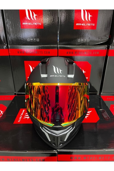 MT Helmets Stinger 2 solid kask(şeffaf vizörlü) şekilde gönderilecektir