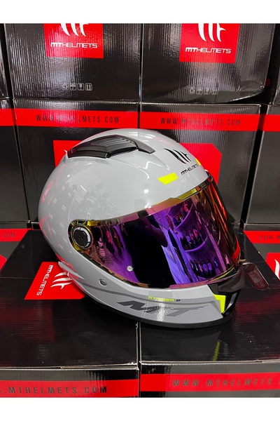MT Helmets Stinger 2 solid kask(şeffaf vizörlü) şekilde gönderilecektir