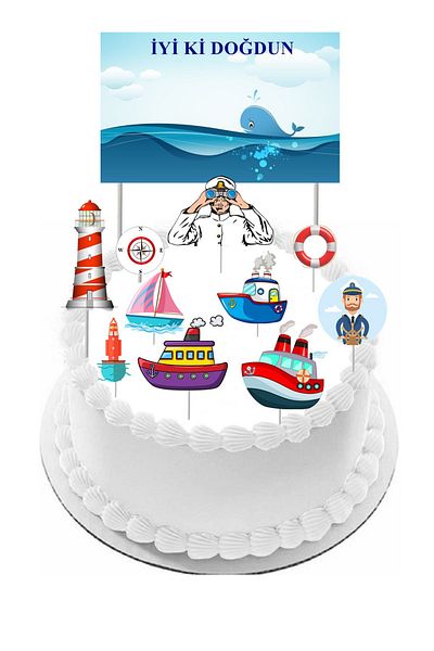 Pasta9 Sailor Pie Toothpick Set Printed on Art Paper Will Be as Shown in the Picture