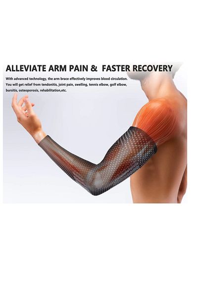 OEM Set of 2 compression sleeves for arm and elbow Thx4Cooper, S, circumference 24, 28 cm