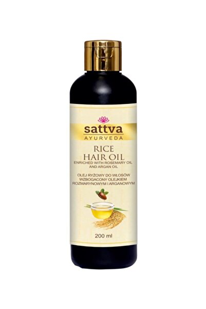 Sattva Ayurveda Ulei de par nutritiv cu orez si rozmarin, 200ml - Sattva Ayur...
